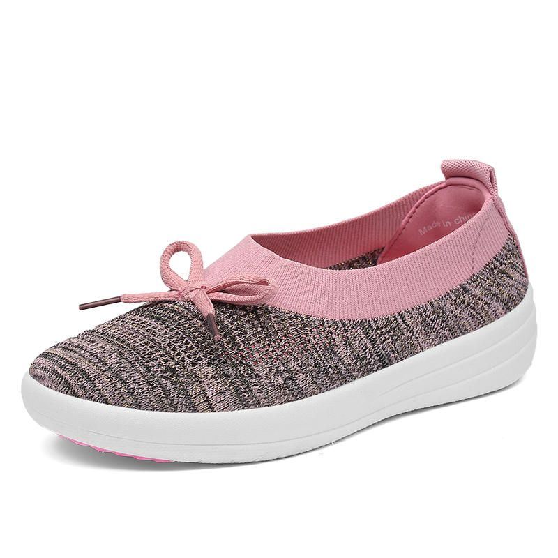 Atmungsaktive Strick Outdoor Flats Für Damen