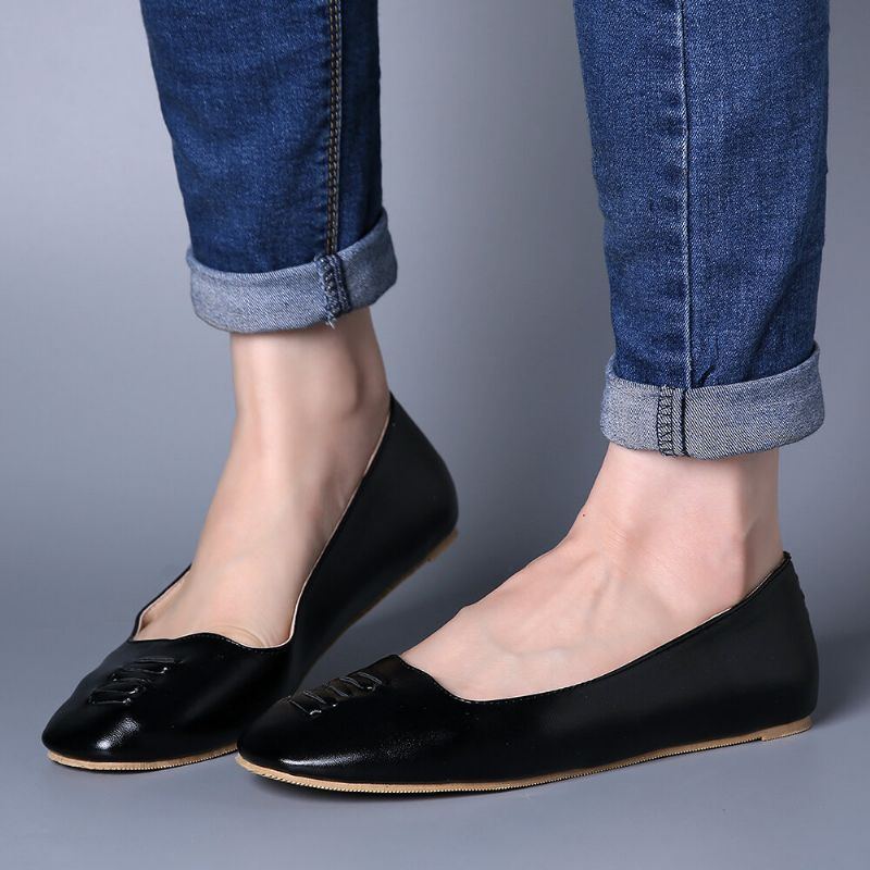 Bequeme Leichte Slip On Slipper Mit Eckiger Zehenpartie Für Damen