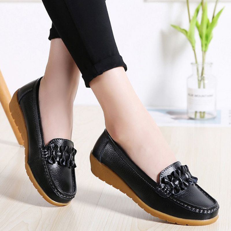 Bequeme Rutschfeste Lässige Loafer Für Damen Mit Bowknot Nähten