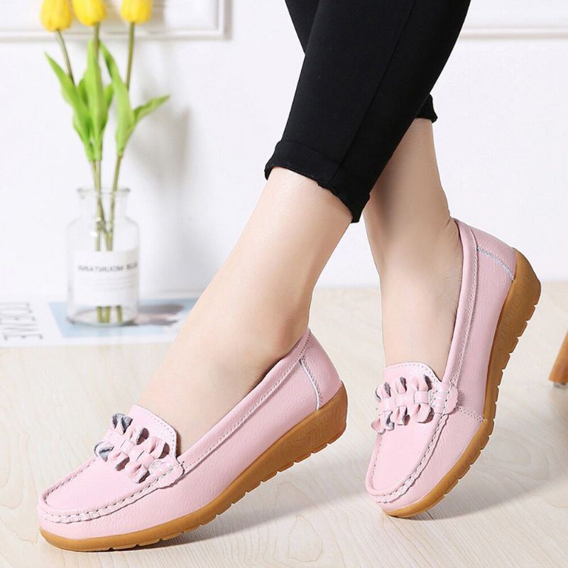 Bequeme Rutschfeste Lässige Loafer Für Damen Mit Bowknot Nähten