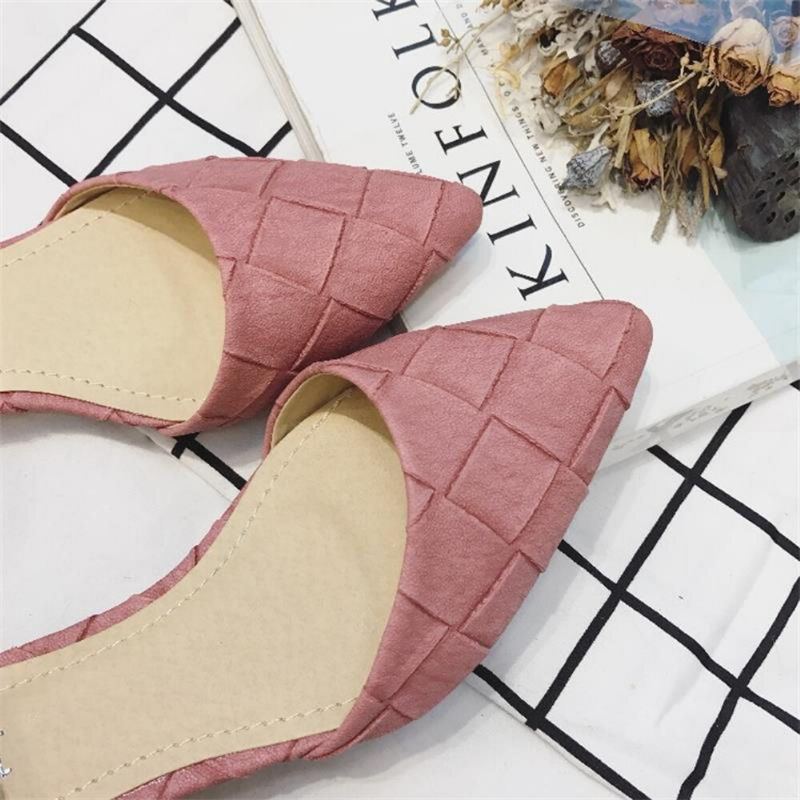 Bequeme Spitz Zulaufende Schicke D'orsay Flats Mit Knöchelschnalle Für Damen