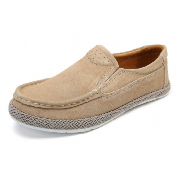 Bequeme Tragbare Einfarbige Lässige Slip On Flats Für Damen