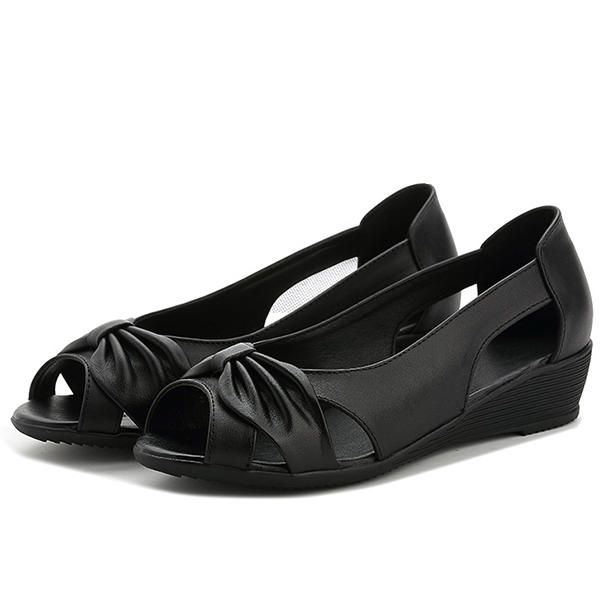 Butterfly Knot Hollow Out Causal Flats Für Damen