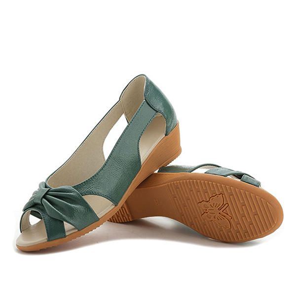 Butterfly Knot Hollow Out Causal Flats Für Damen