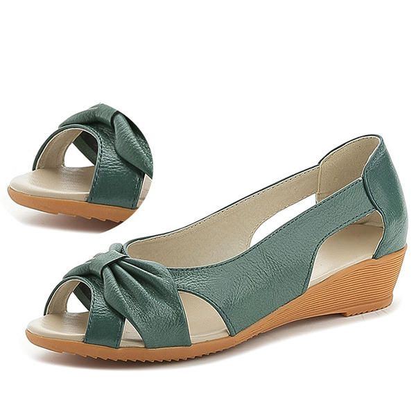 Butterfly Knot Hollow Out Causal Flats Für Damen