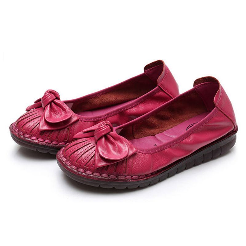 Damen Bowknot Decor Bequeme Rutschfeste Freizeitschuhe