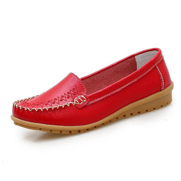 Damen Flache Schuhe Lässige Slip On Outdoor Loafer