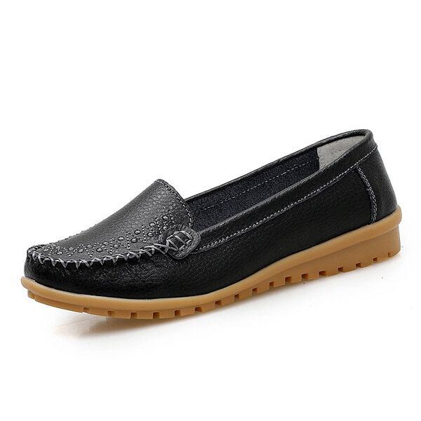 Damen Flache Schuhe Lässige Slip On Outdoor Loafer