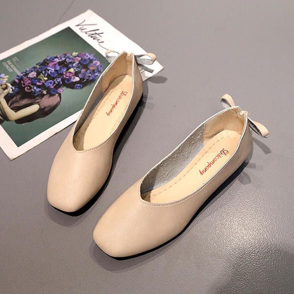 Damenschuhe Bowknot Soft Casual Flats