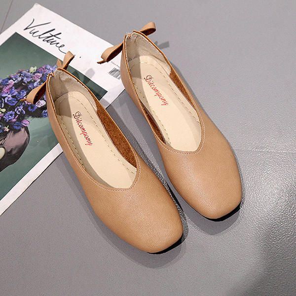 Damenschuhe Bowknot Soft Casual Flats