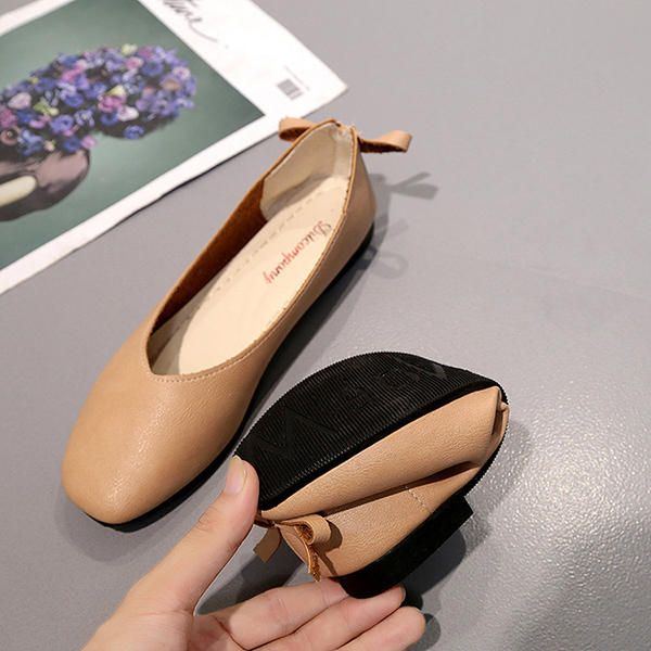 Damenschuhe Bowknot Soft Casual Flats