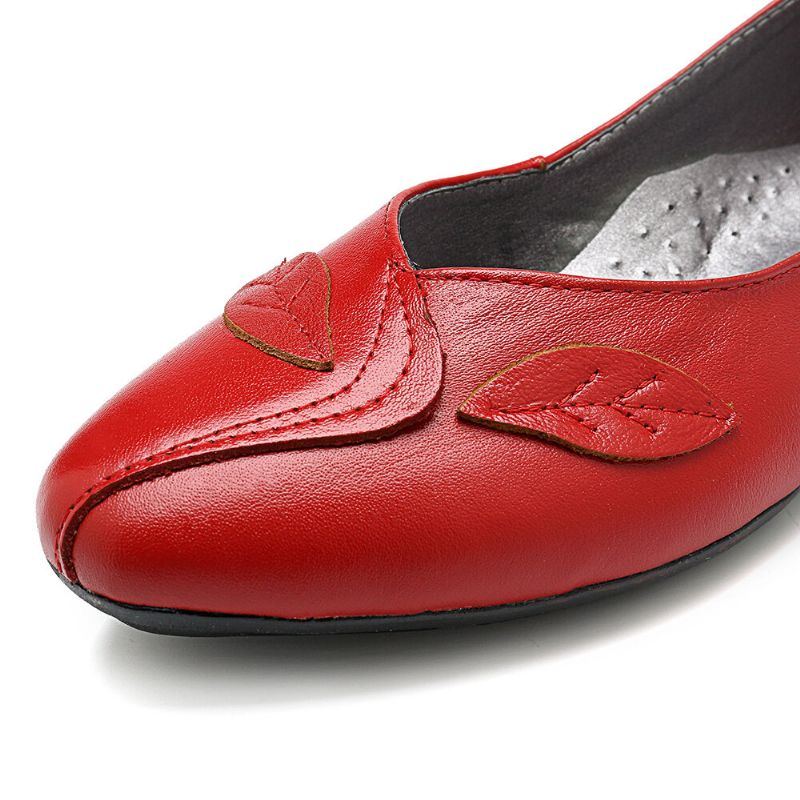 Damenschuhe Leaf Bequeme Kausale Slip On Flats