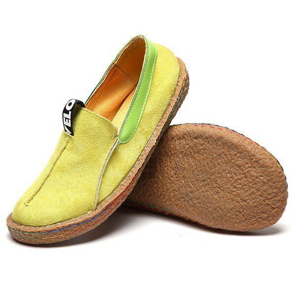 Flache Loafer In Reiner Farbe Mit Weicher Sohle Für Damen