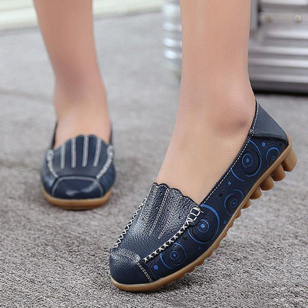 Flache Loafer Zum Hineinschlüpfen Mit Weicher Sohle Für Damen