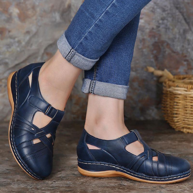 Damen Aushöhlen Bequeme Atmungsaktive Spring Flats Freizeitschuhe