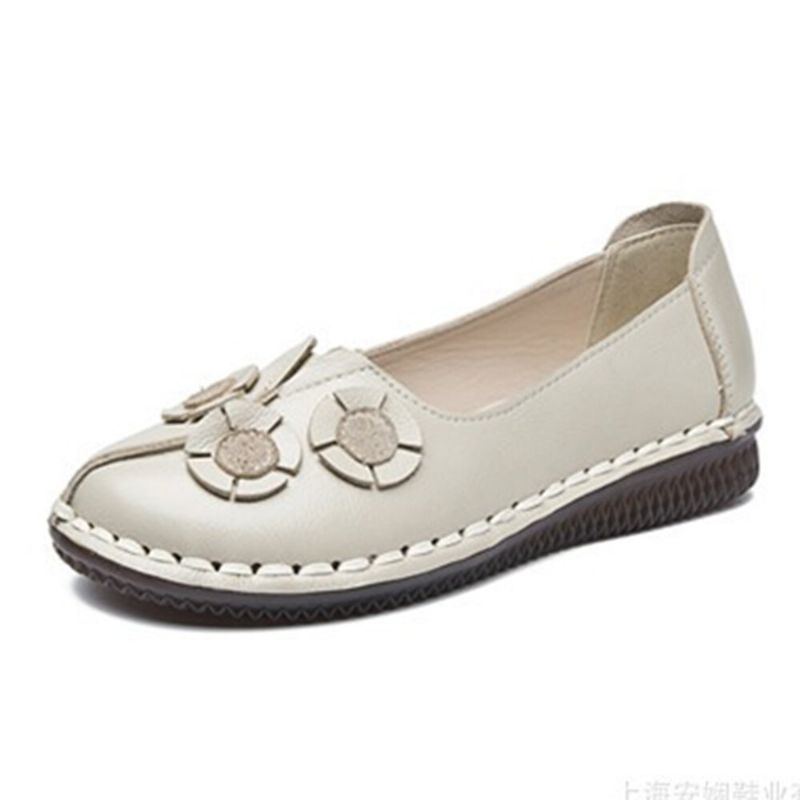 Damen Blumen Dekor Bequeme Lässige Flache Slipper