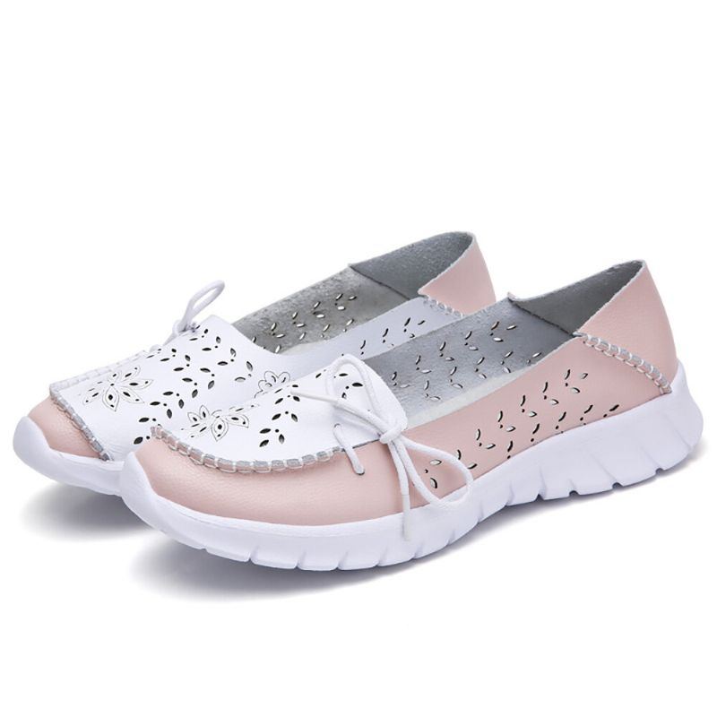 Damen Stricting Flowers Hollow Sport Rutschfeste Freizeitschuhe