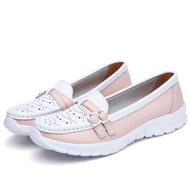 Damen Walking Holow Rutschfeste Lässige Slip On Flats