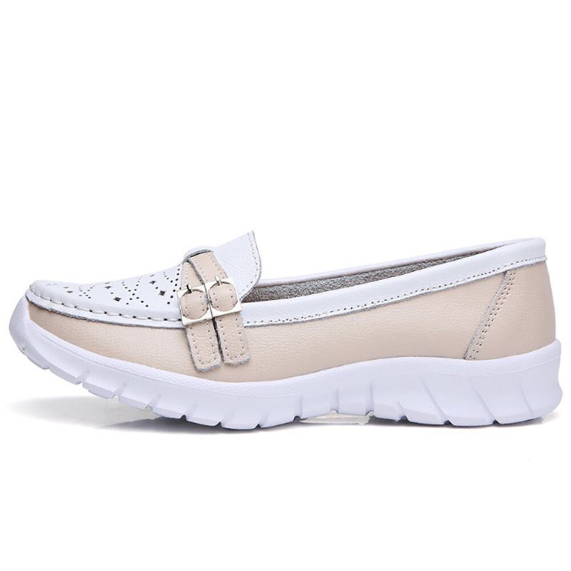 Damen Walking Holow Rutschfeste Lässige Slip On Flats