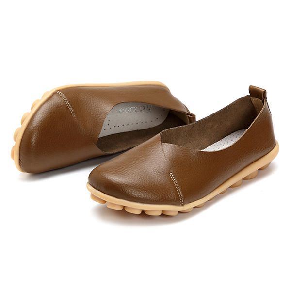 Größere Damen Slipper Mit Weicher Sohle Und Bequemem Leder