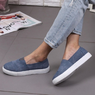 Lässige Einfarbige Slip On Slipper Für Damen In Großen Größen