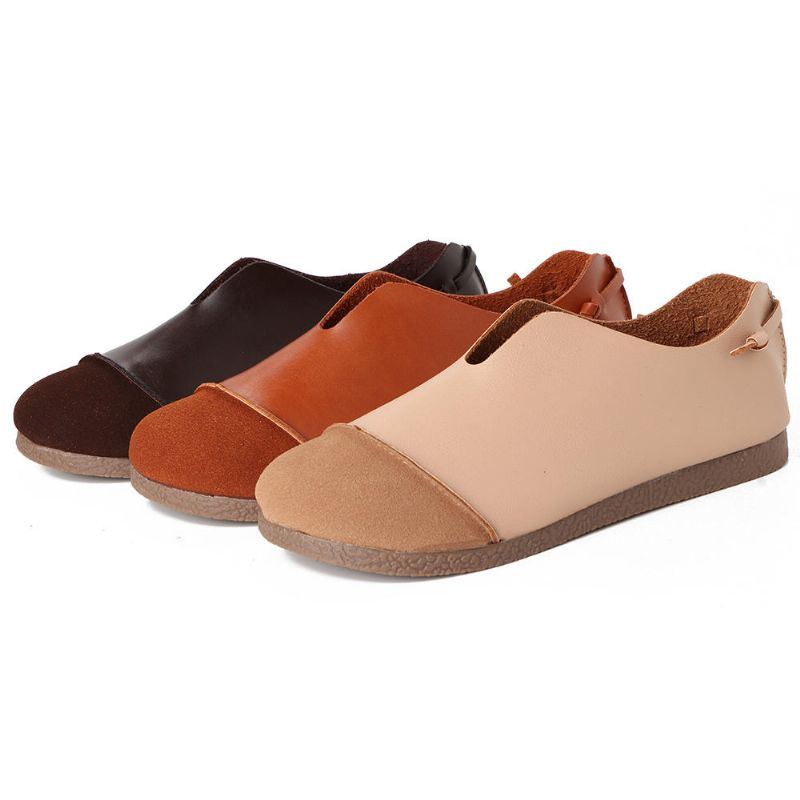 Lässige Gespleißte Flache Slip On Slipper Für Damen