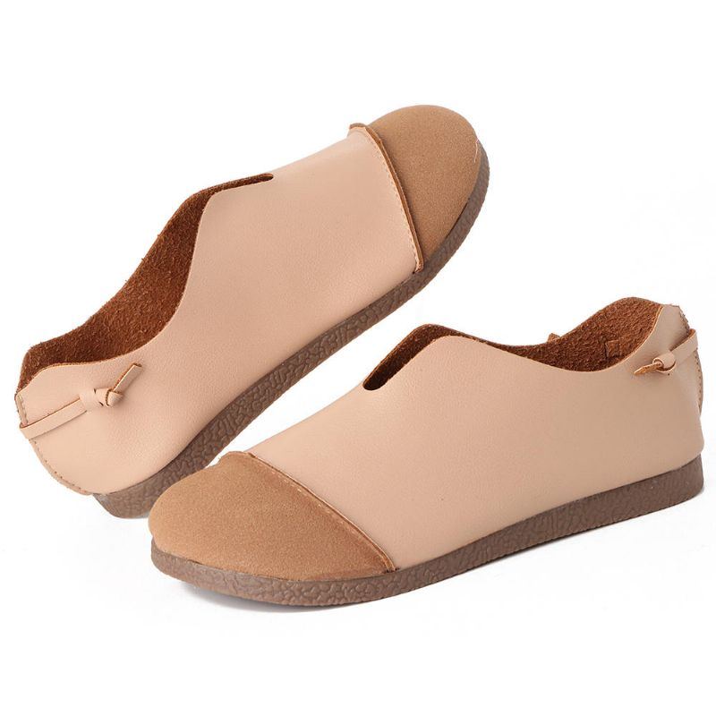 Lässige Gespleißte Flache Slip On Slipper Für Damen