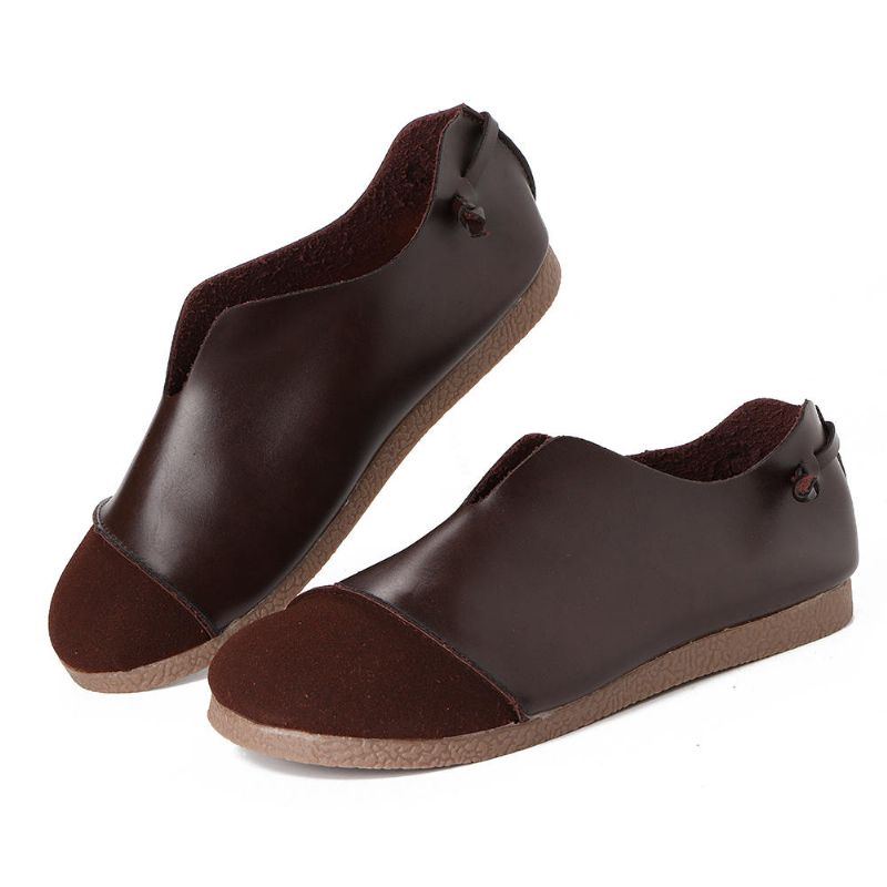 Lässige Gespleißte Flache Slip On Slipper Für Damen