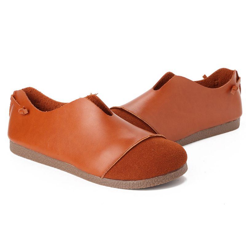 Lässige Gespleißte Flache Slip On Slipper Für Damen