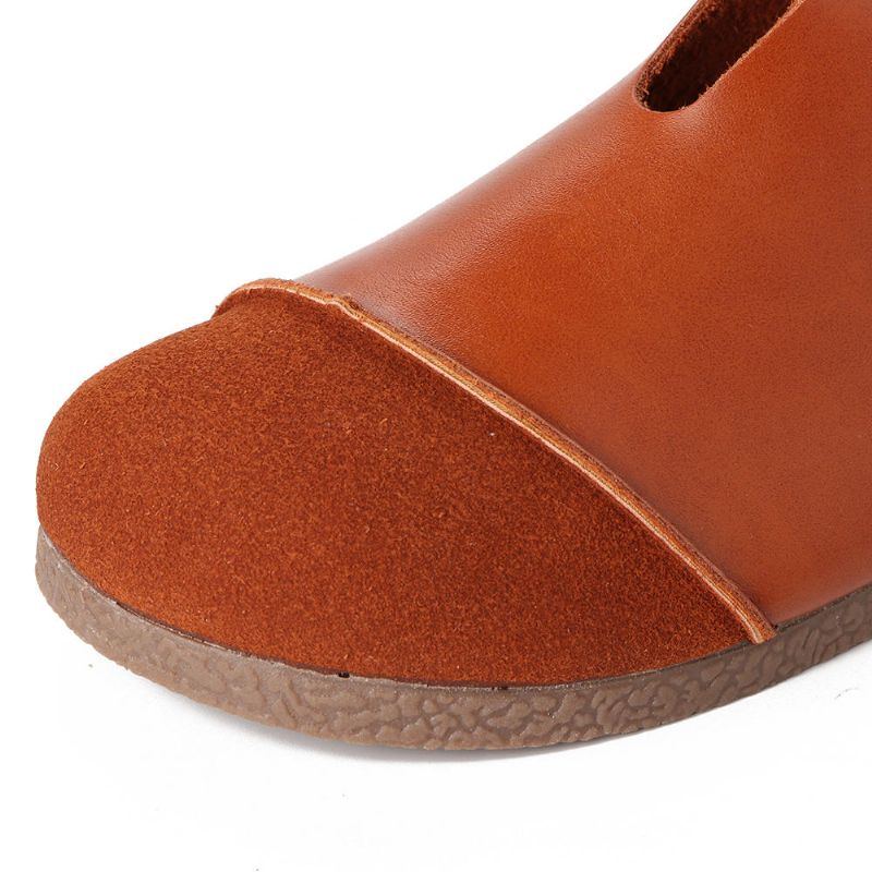 Lässige Gespleißte Flache Slip On Slipper Für Damen