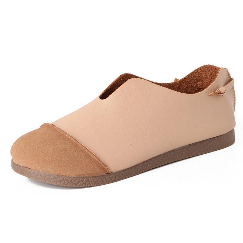 Lässige Gespleißte Flache Slip On Slipper Für Damen