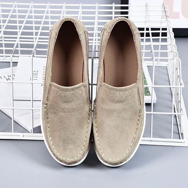 Lässige Loafer Aus Leder Mit Rocker Sohle Für Damen