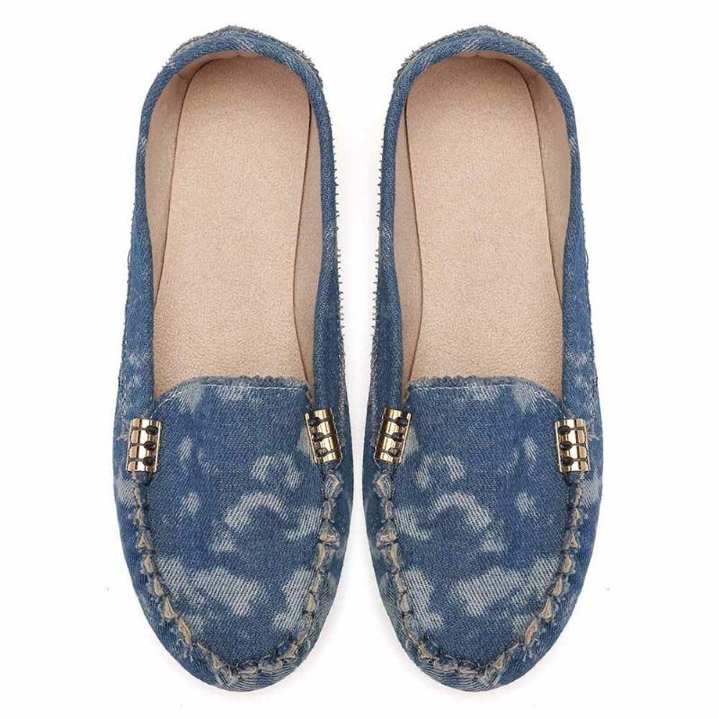 Lässige Slip On Loafer Mit Rutschfester Weicher Sohle Für Damen