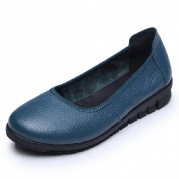 Pure Color Bequeme Weiche Slip On Flats Für Damen