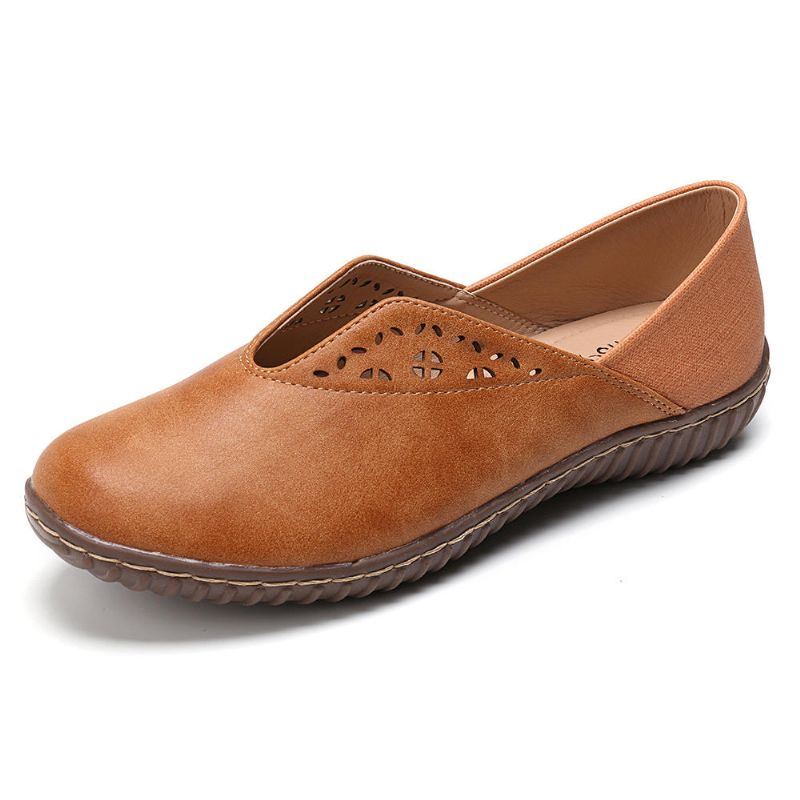 Rutschfeste Lässige Slip On Flats Mit Nähten Für Damen