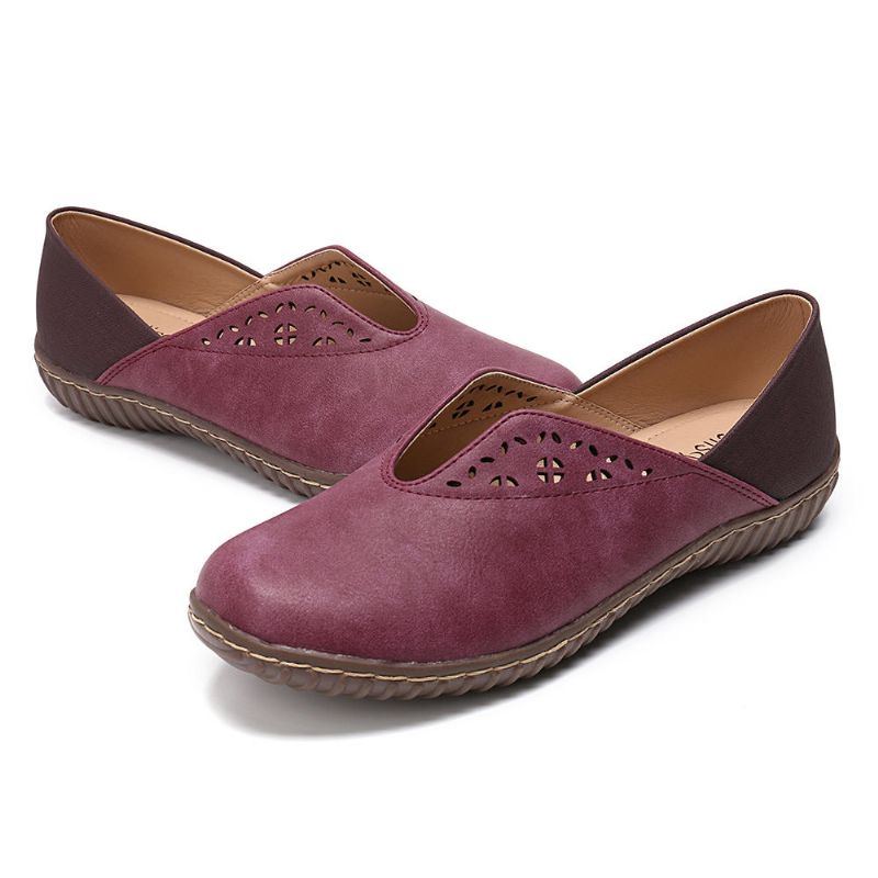 Rutschfeste Lässige Slip On Flats Mit Nähten Für Damen