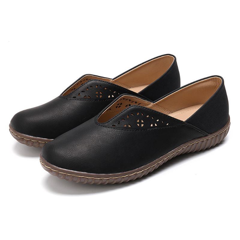 Rutschfeste Lässige Slip On Flats Mit Nähten Für Damen