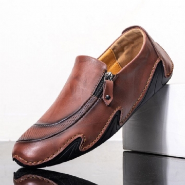 Atmungsaktive Rutschfeste Bequeme Business Business Schuhe Mit Weicher Sohle Für Herren Aus Echtem Leder