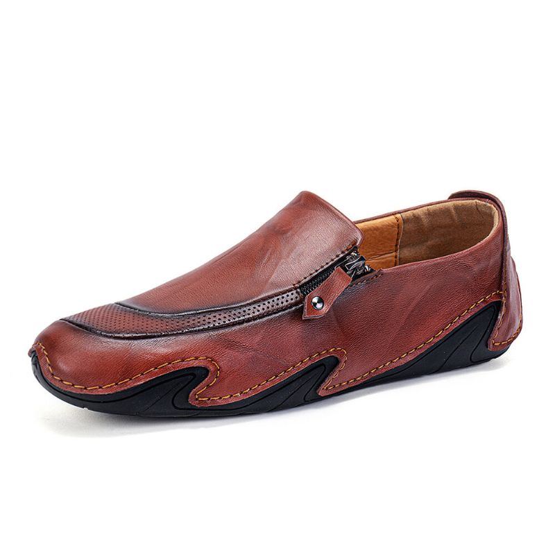 Atmungsaktive Rutschfeste Bequeme Business Business Schuhe Mit Weicher Sohle Für Herren Aus Echtem Leder