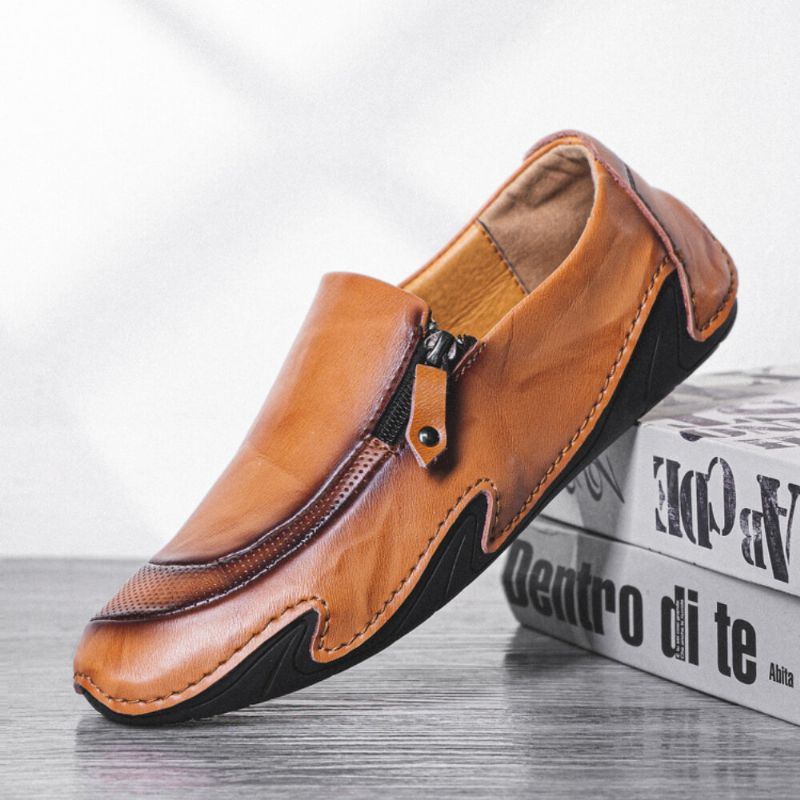 Atmungsaktive Rutschfeste Bequeme Business Business Schuhe Mit Weicher Sohle Für Herren Aus Echtem Leder