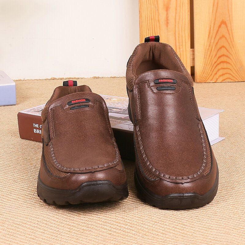 Atmungsaktive Rutschfeste Bequeme Slip On Casual Business Schuhe Für Herren