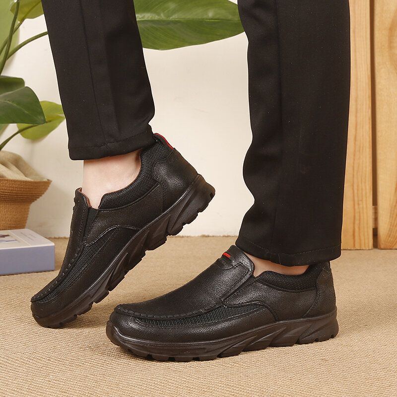 Atmungsaktive Rutschfeste Bequeme Slip On Casual Business Schuhe Für Herren