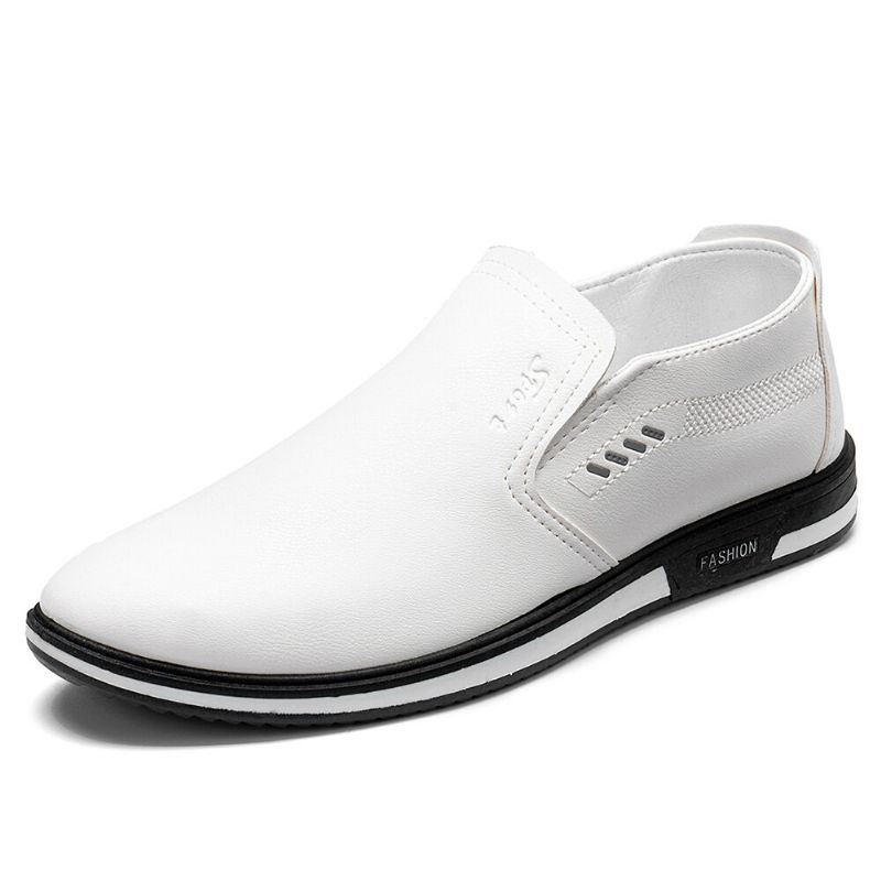 Atmungsaktive Slip On Pu Leder Loafer Für Herren Lässige Business Schuhe