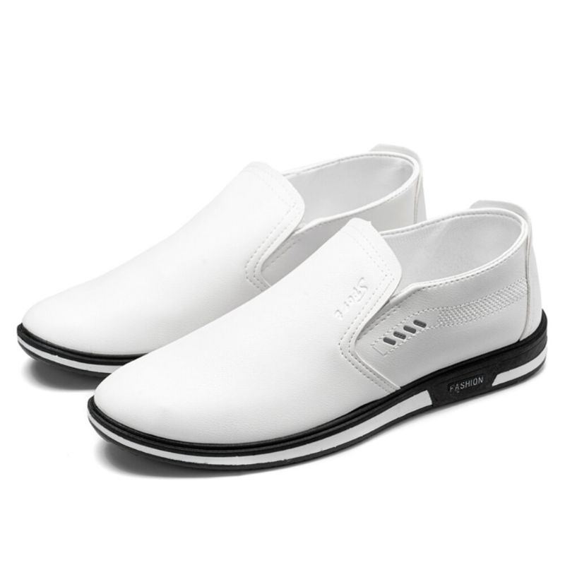 Atmungsaktive Slip On Pu Leder Loafer Für Herren Lässige Business Schuhe