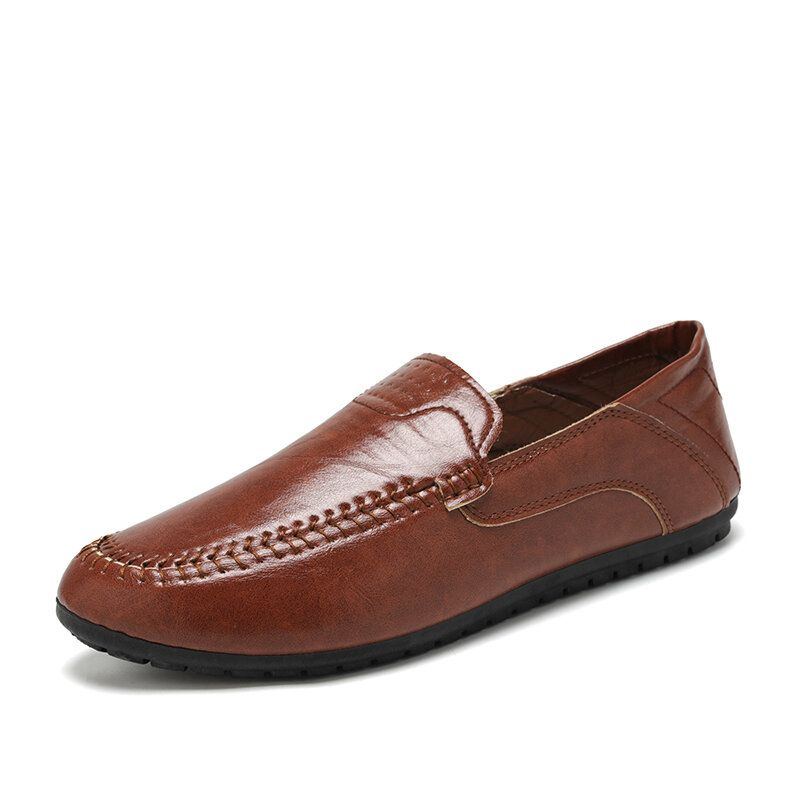 Atmungsaktive Weiche Sohle Aus Mikrofaser Für Herren Bequeme Feste Lässige Loafer Schuhe