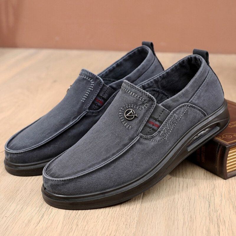 Atmungsaktive Weiche Sohle Rutschfester Bequemer Slip On Old Peking Freizeitschuhe