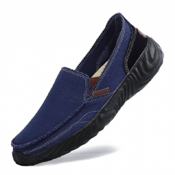 Atmungsaktive Weiche Sohle Rutschfester Slip On Für Herren Bequemes Fahren Freizeitschuhe