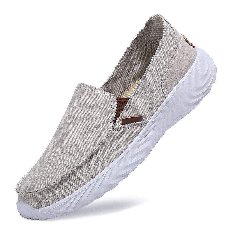 Atmungsaktive Weiche Sohle Rutschfester Slip On Für Herren Bequemes Fahren Freizeitschuhe