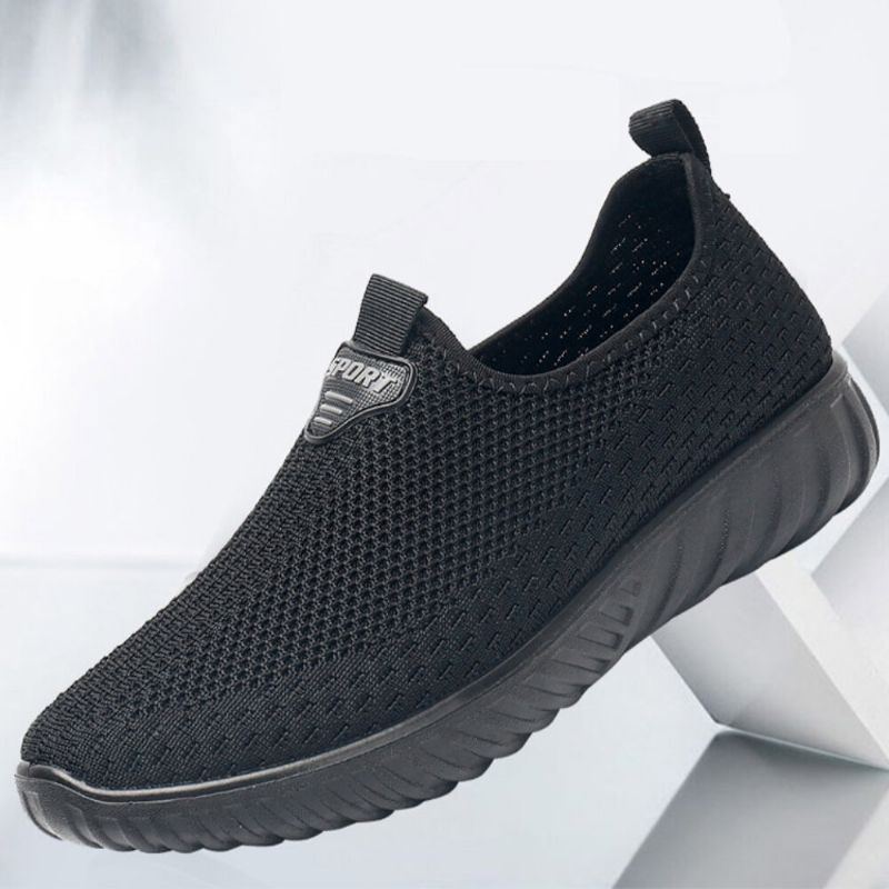 Atmungsaktiver Stoff Für Herren Rutschfest Bequeme Sohle Slip On Alte Peking Freizeitschuhe