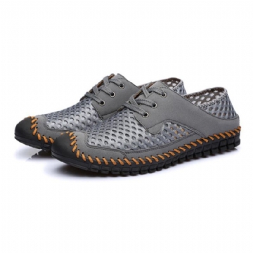 Atmungsaktiver Zehenschutz Aus Mesh Für Herren Mit Nähten Weiche Outdoor Flats